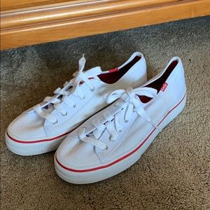 Lightly worn white womens keds